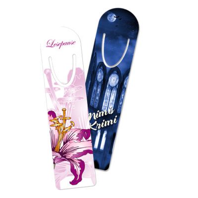 Bokmerke i aluminium, 32 x 128 mm