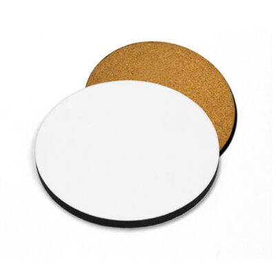 Rund Glassbrikke papp og kork 10 x 10
