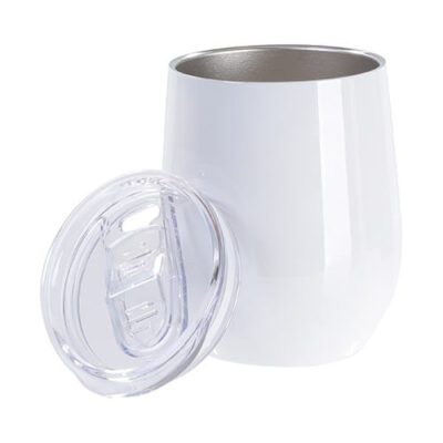 Termokrus for sublimering - hvit med låsbart drikkehull