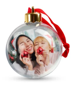 Foto julekule til 2 bilder