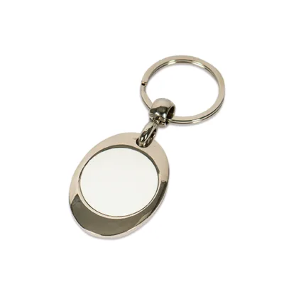 Nøkkelring med handlevogn brikke for sublimering