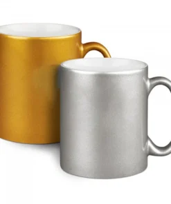 Gull og Sølvkopp 300ml (10oz) for sublimering