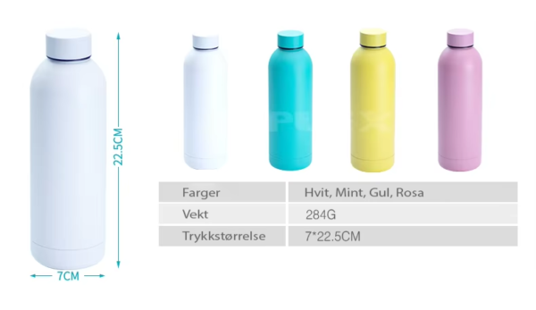 Subli™ Termoflaske 500ml for sublimering - Bilde 5