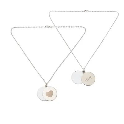 Halskjede med medaljong for sublimering